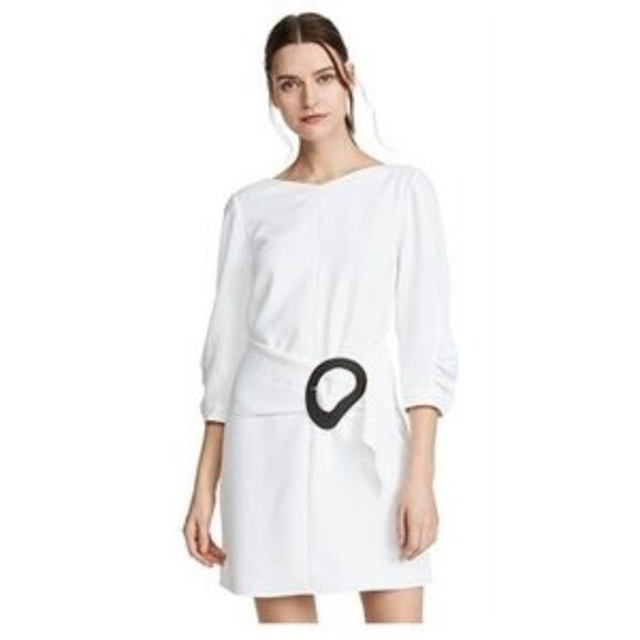 Tibi Shirred Sleeve with Removable Belt Dress Size 6 - Picture 4 of 15